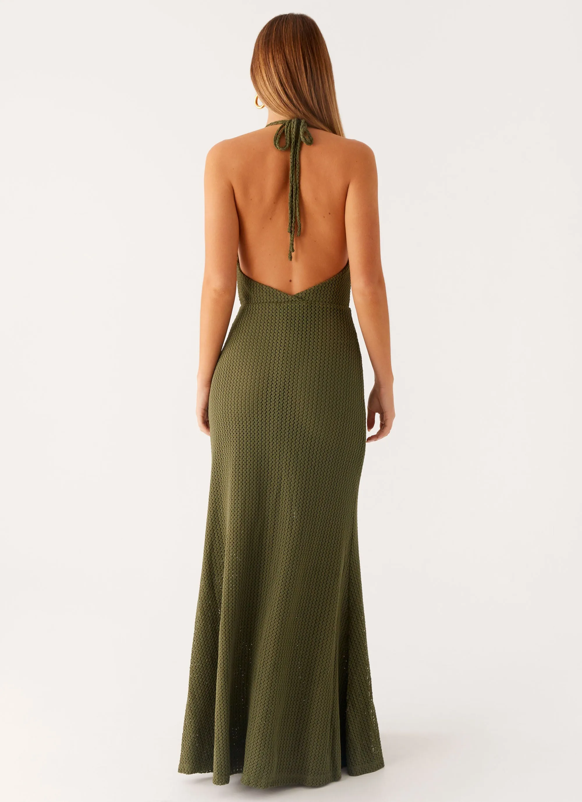 Elegant Look Thora Maxi Dress - Olive
