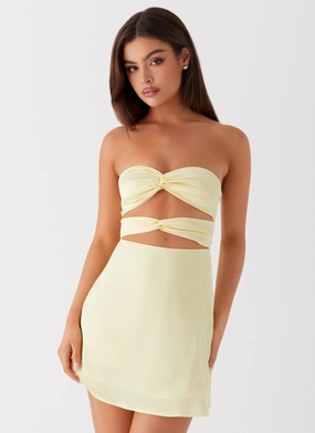 Timeless Style Wear Tianna Mini Dress - Yellow