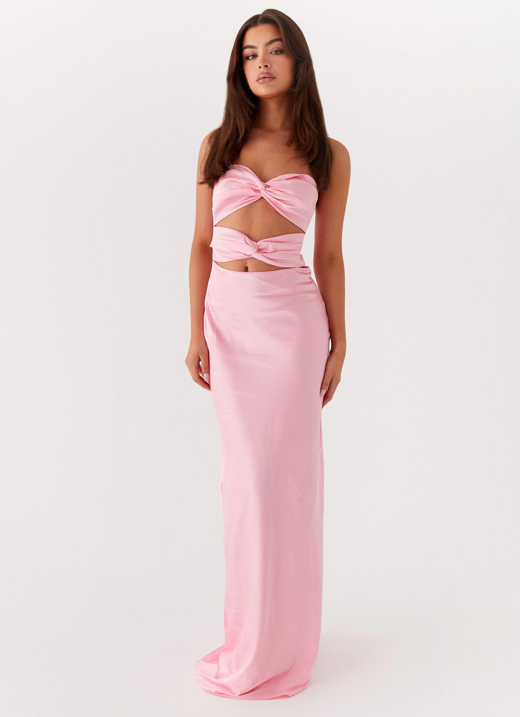 Tianna Strapless Maxi Dress - Pink Travel Essential Classic wrap dress