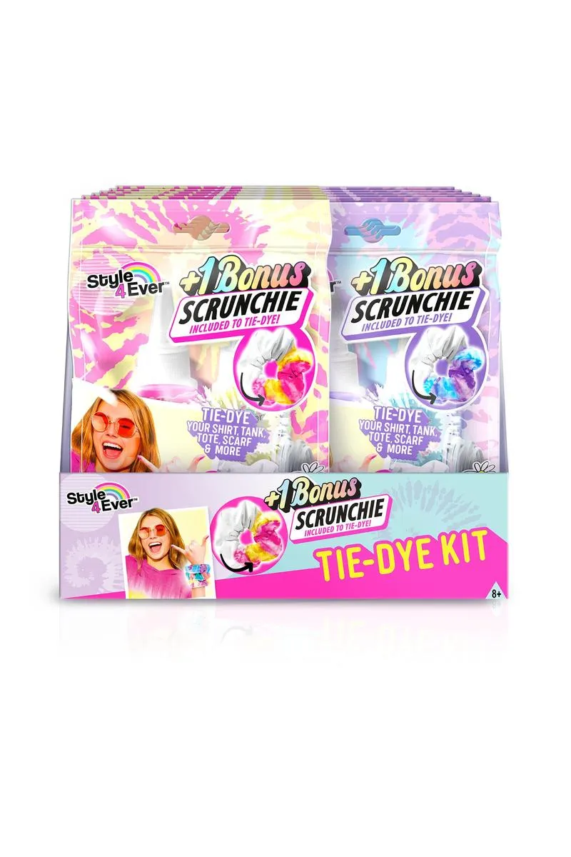 Tie Dye Scrunchie Kit, Purple