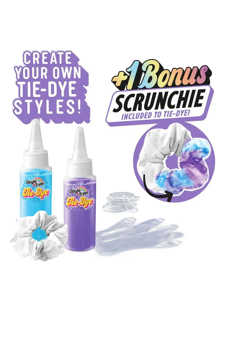 Tie Dye Scrunchie Kit, Purple