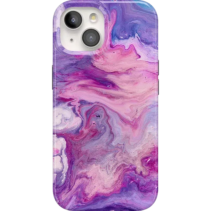 Tie Dying Over You | Purple Marble iPhone Case
