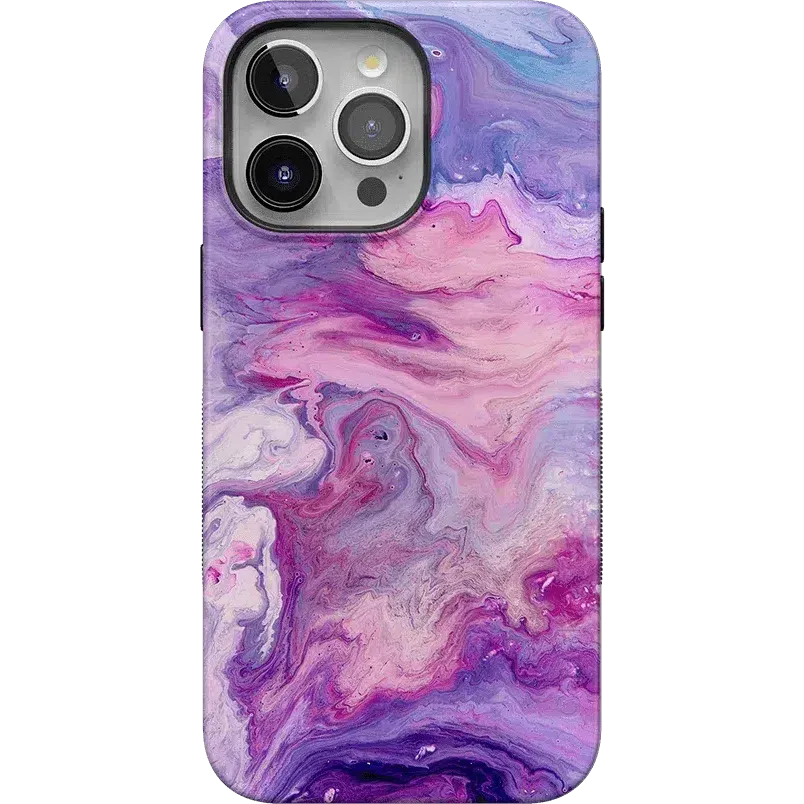 Tie Dying Over You | Purple Marble iPhone Case