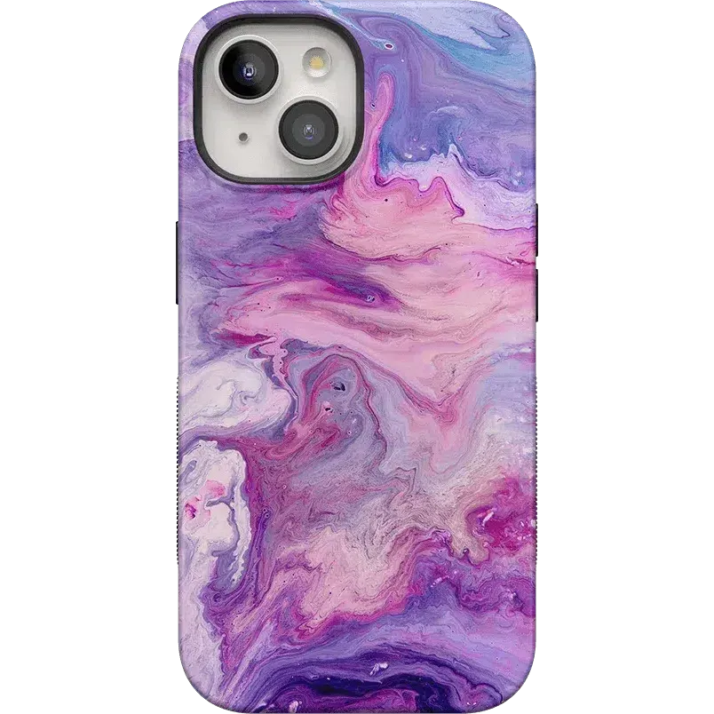 Tie Dying Over You | Purple Marble iPhone Case