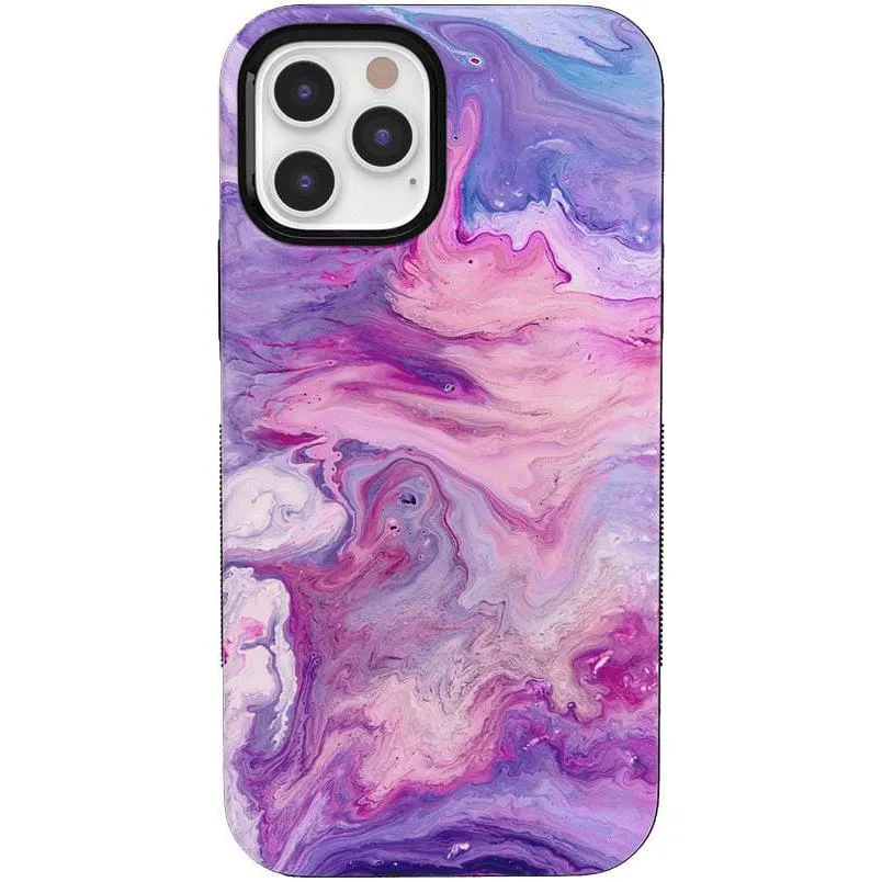 Tie Dying Over You | Purple Marble iPhone Case