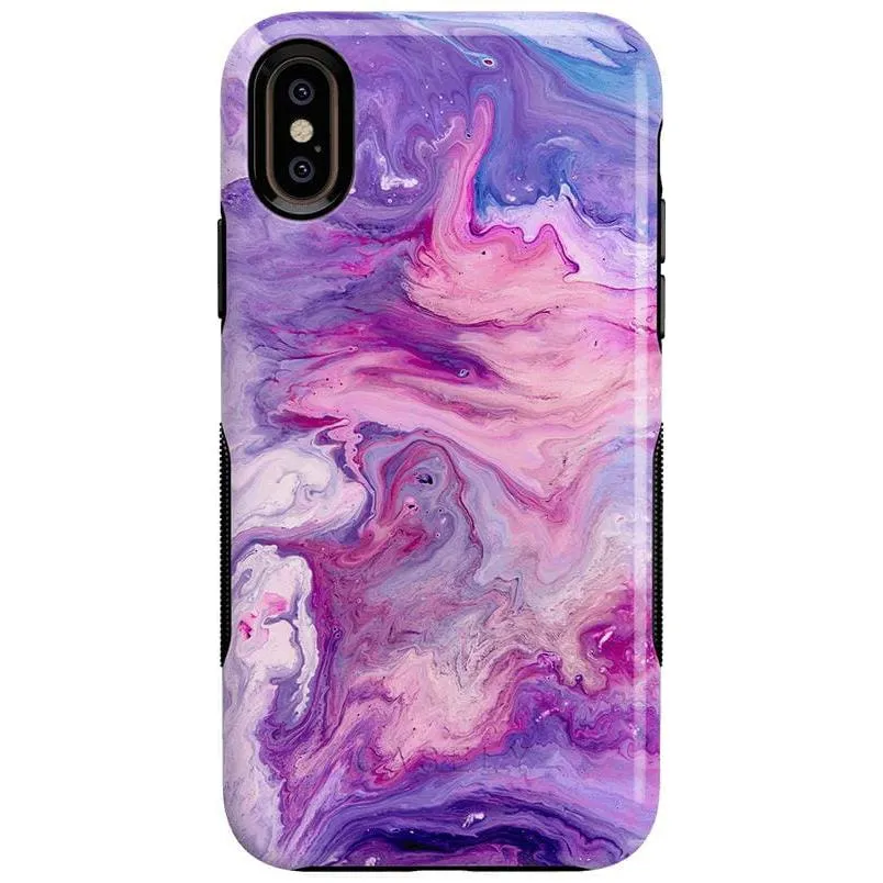 Tie Dying Over You | Purple Marble iPhone Case