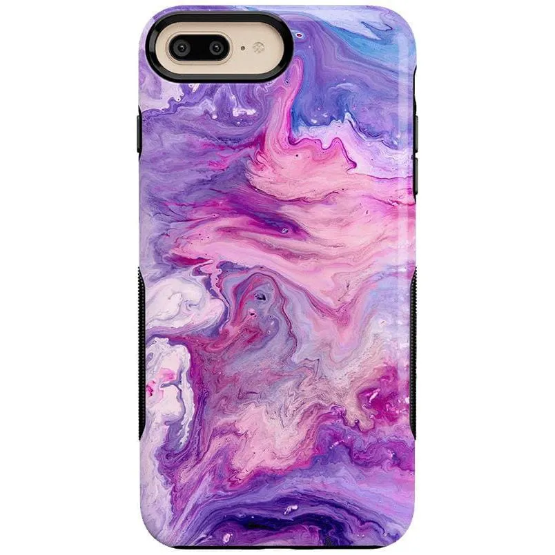 Tie Dying Over You | Purple Marble iPhone Case