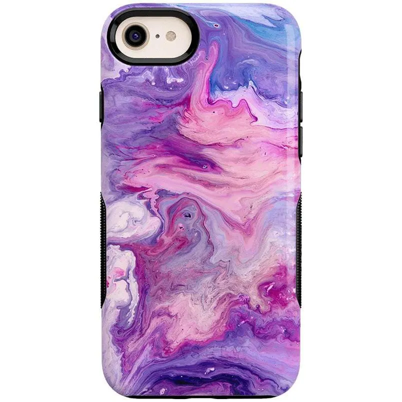 Tie Dying Over You | Purple Marble iPhone Case