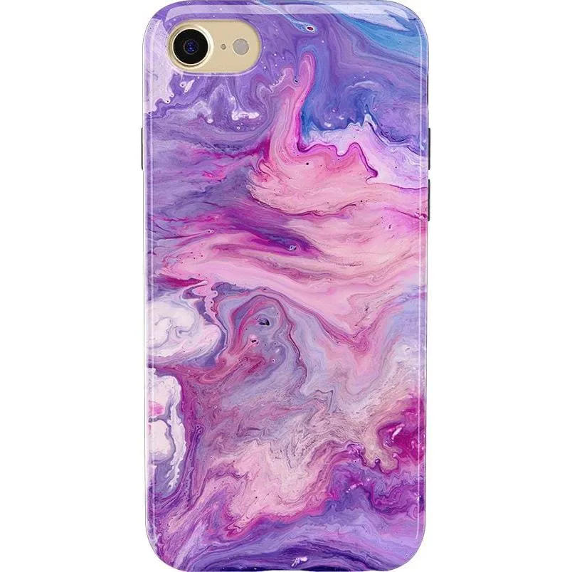 Tie Dying Over You | Purple Marble iPhone Case