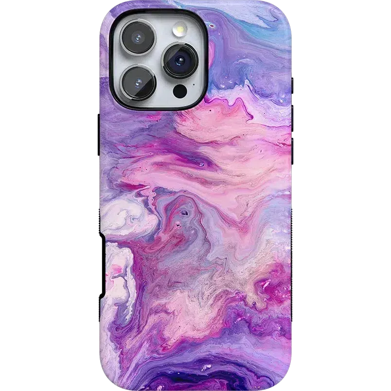 Tie Dying Over You | Purple Marble iPhone Case