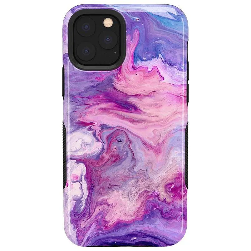 Tie Dying Over You | Purple Marble iPhone Case
