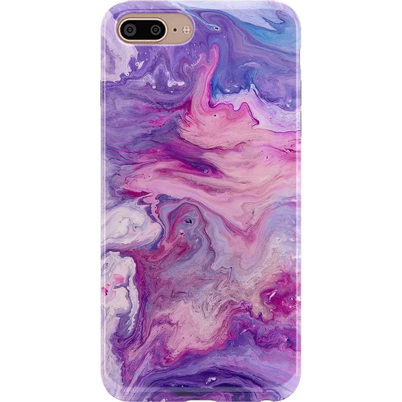 Tie Dying Over You | Purple Marble iPhone Case