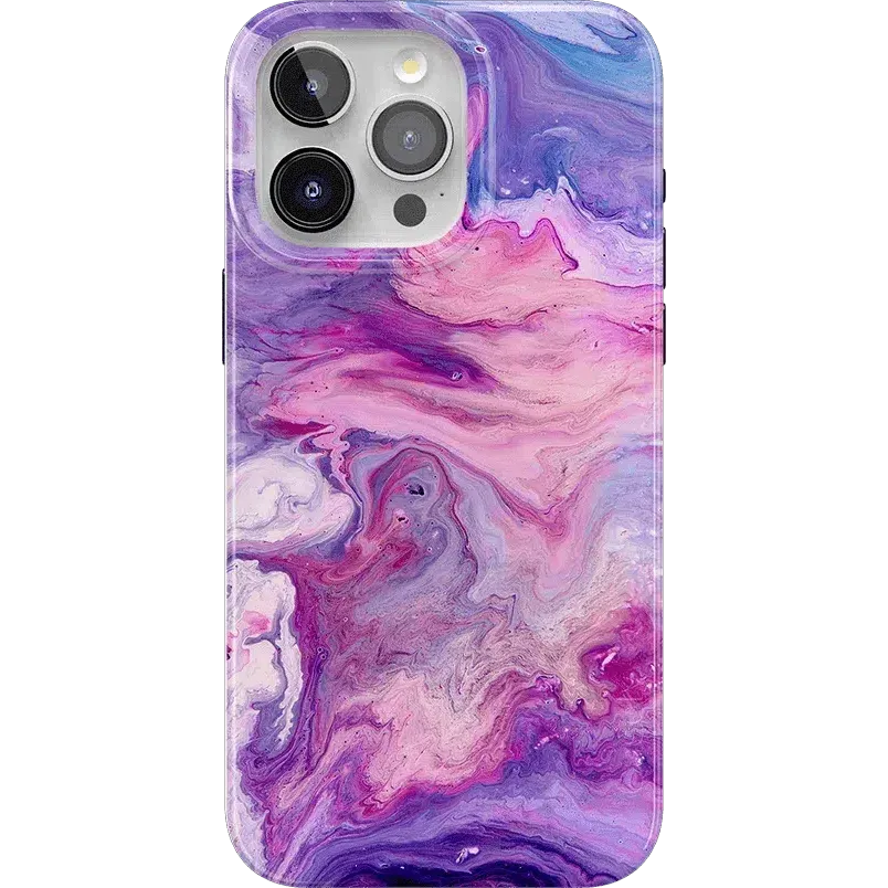 Tie Dying Over You | Purple Marble iPhone Case