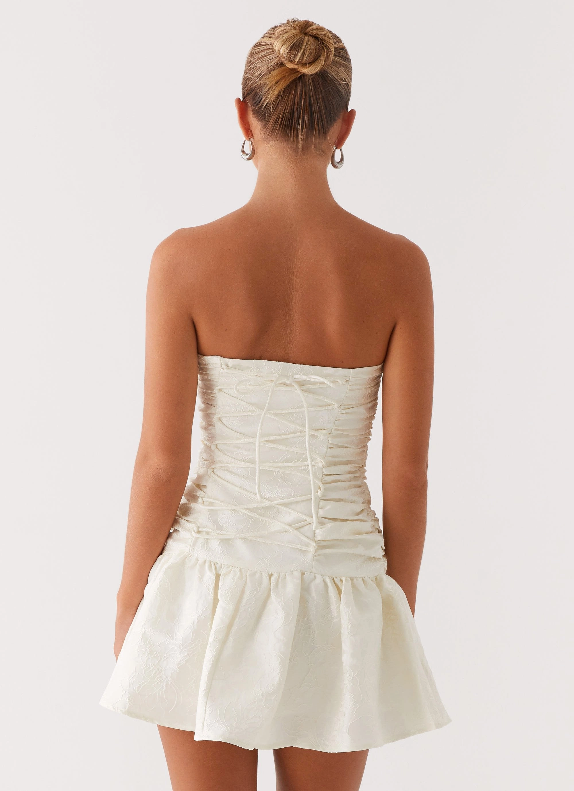 Ray Of Light Mini Dress - White Lounge Moment Silky texture