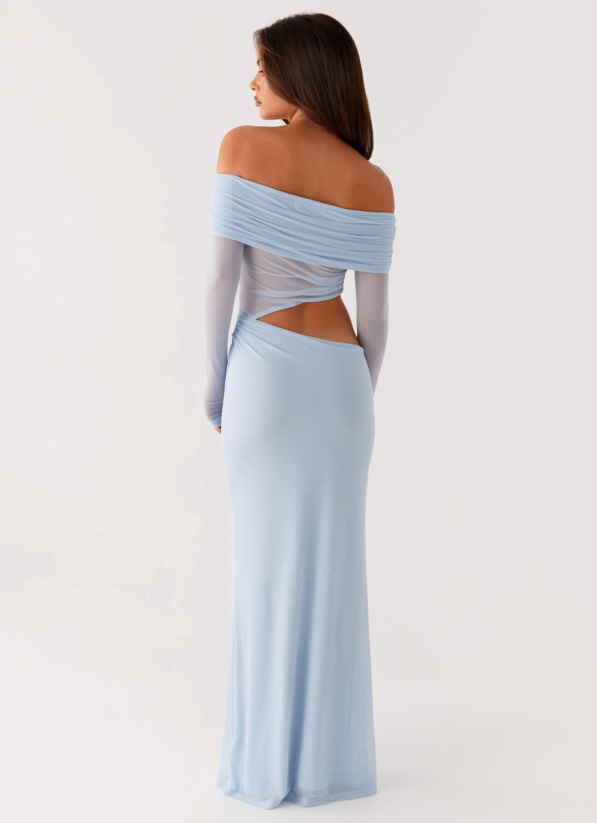 Emery Maxi Dress - Blue Sleek Movement TemperatureRegulatingFabric