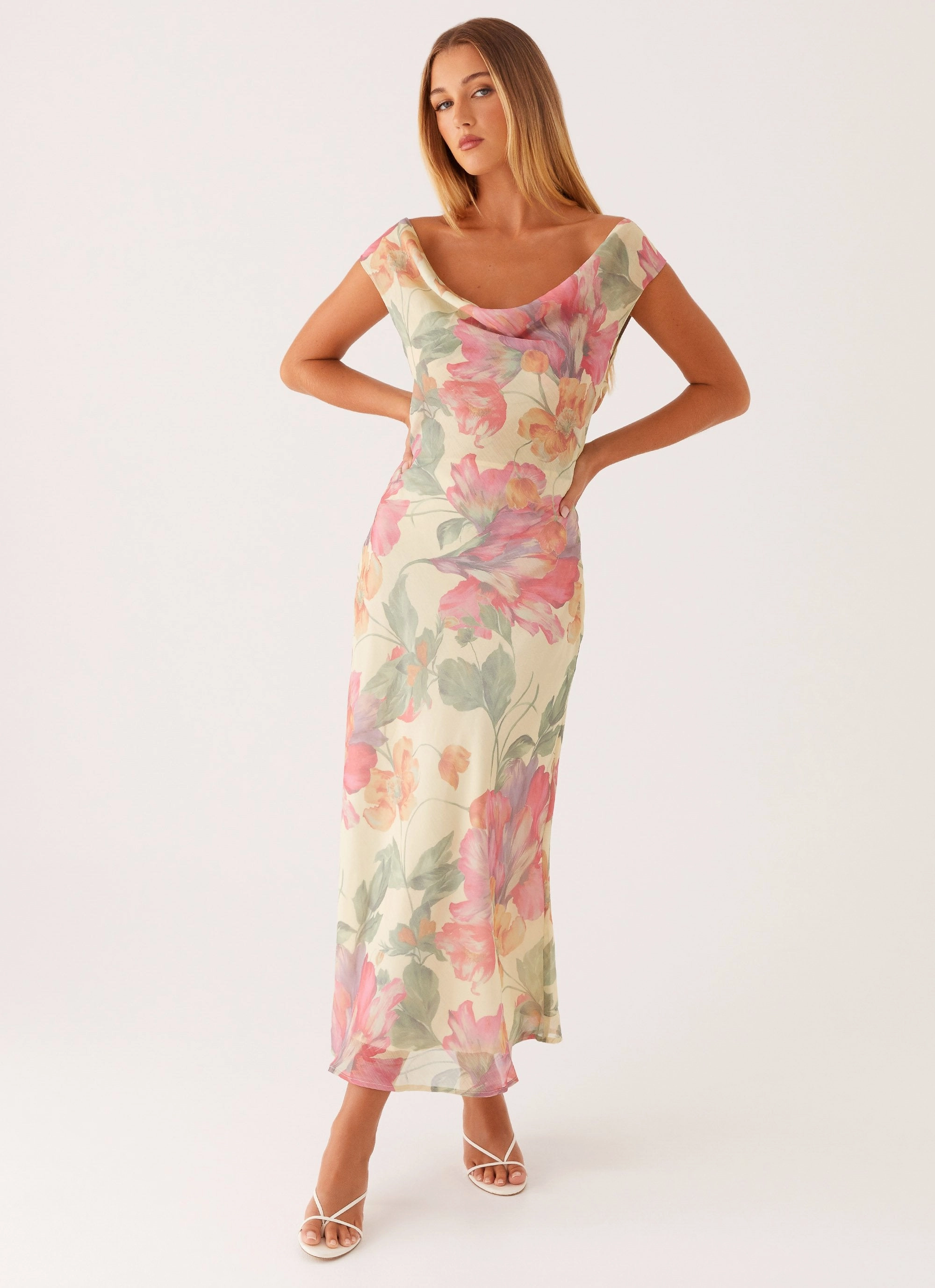 Role Model Maxi Dress - Yellow Peony Modern Appearance