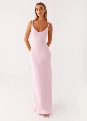 Anastasia Maxi Dress - Pink Fresh Texture