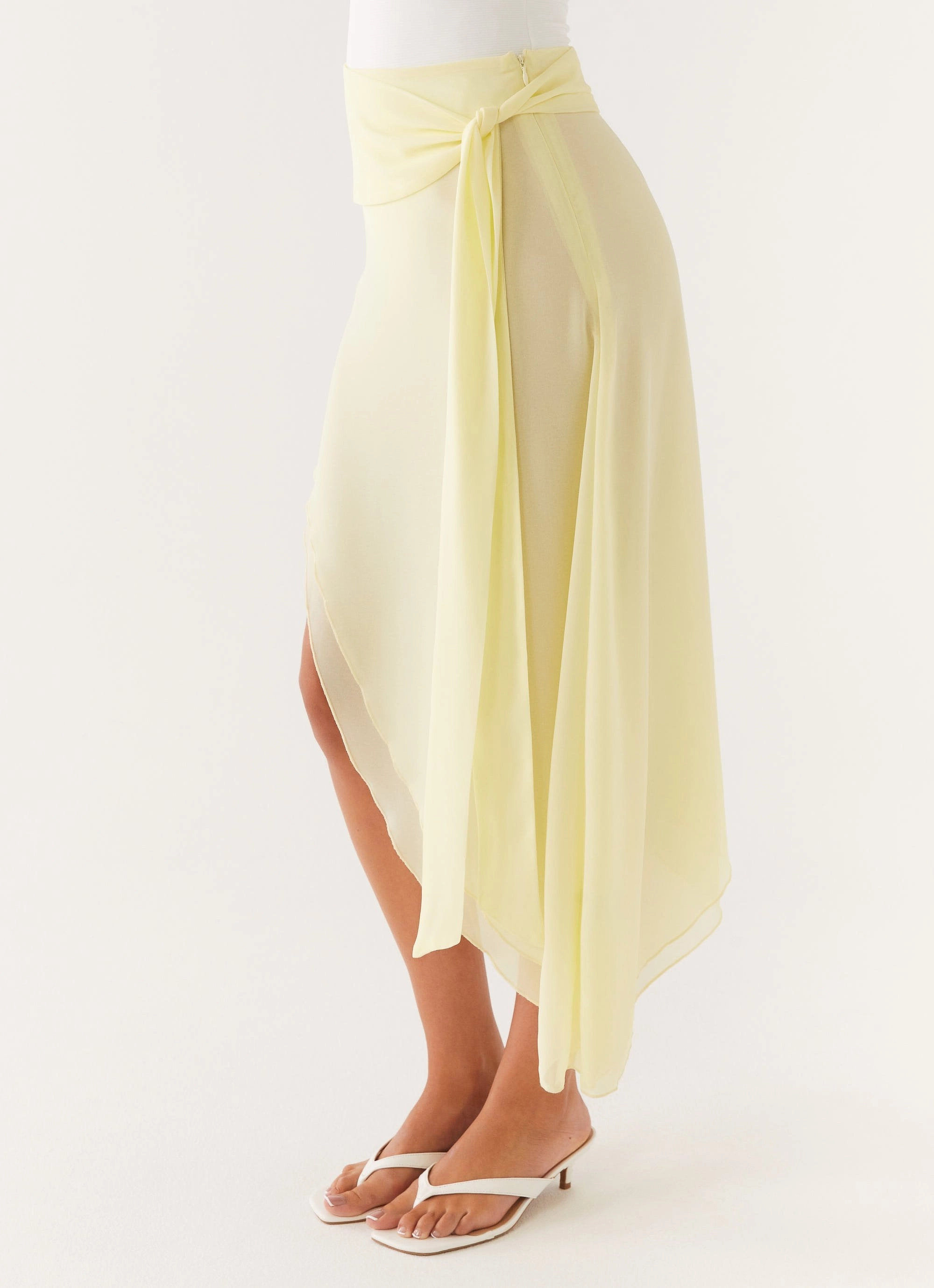Tilly Swim Skirt - Pastel Yellow Chafe-Free Fit