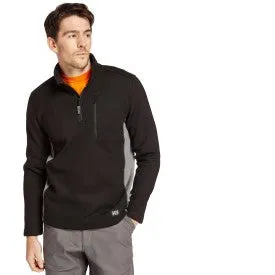 Timberland Pro Men's Studwall 1/4 Zip Textured Fleece Top - Black - TB0A1HGK015