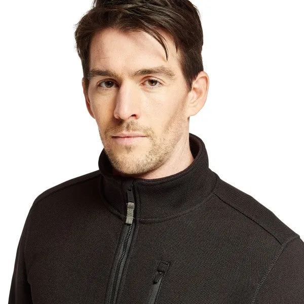 Timberland Pro Men's Studwall 1/4 Zip Textured Fleece Top - Black - TB0A1HGK015