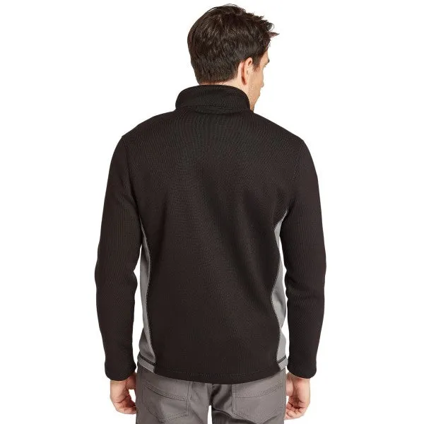 Timberland Pro Men's Studwall 1/4 Zip Textured Fleece Top - Black - TB0A1HGK015