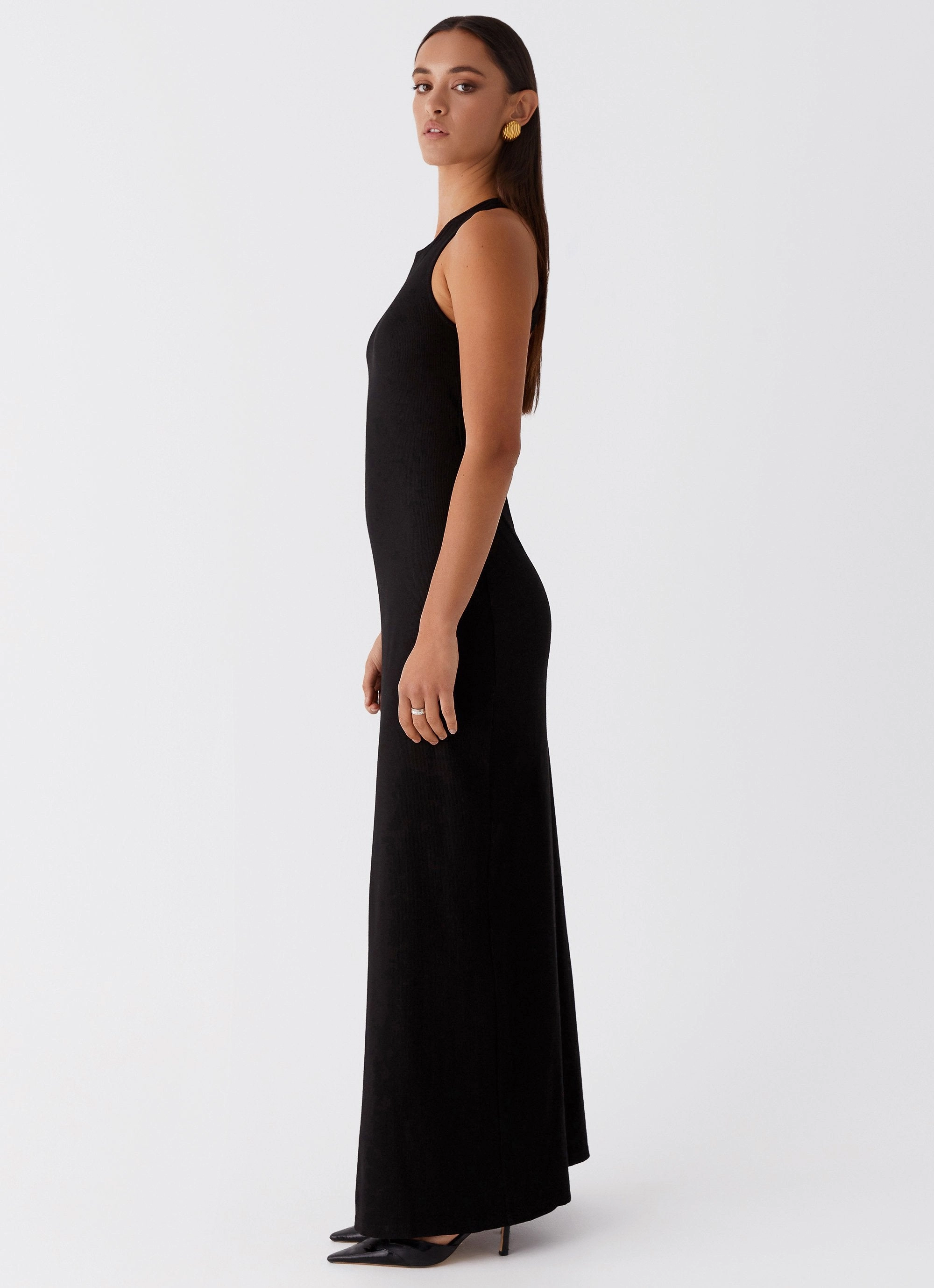Flattering Silhouette Smooth silhouette Alice Cut Out Maxi Dress - Black