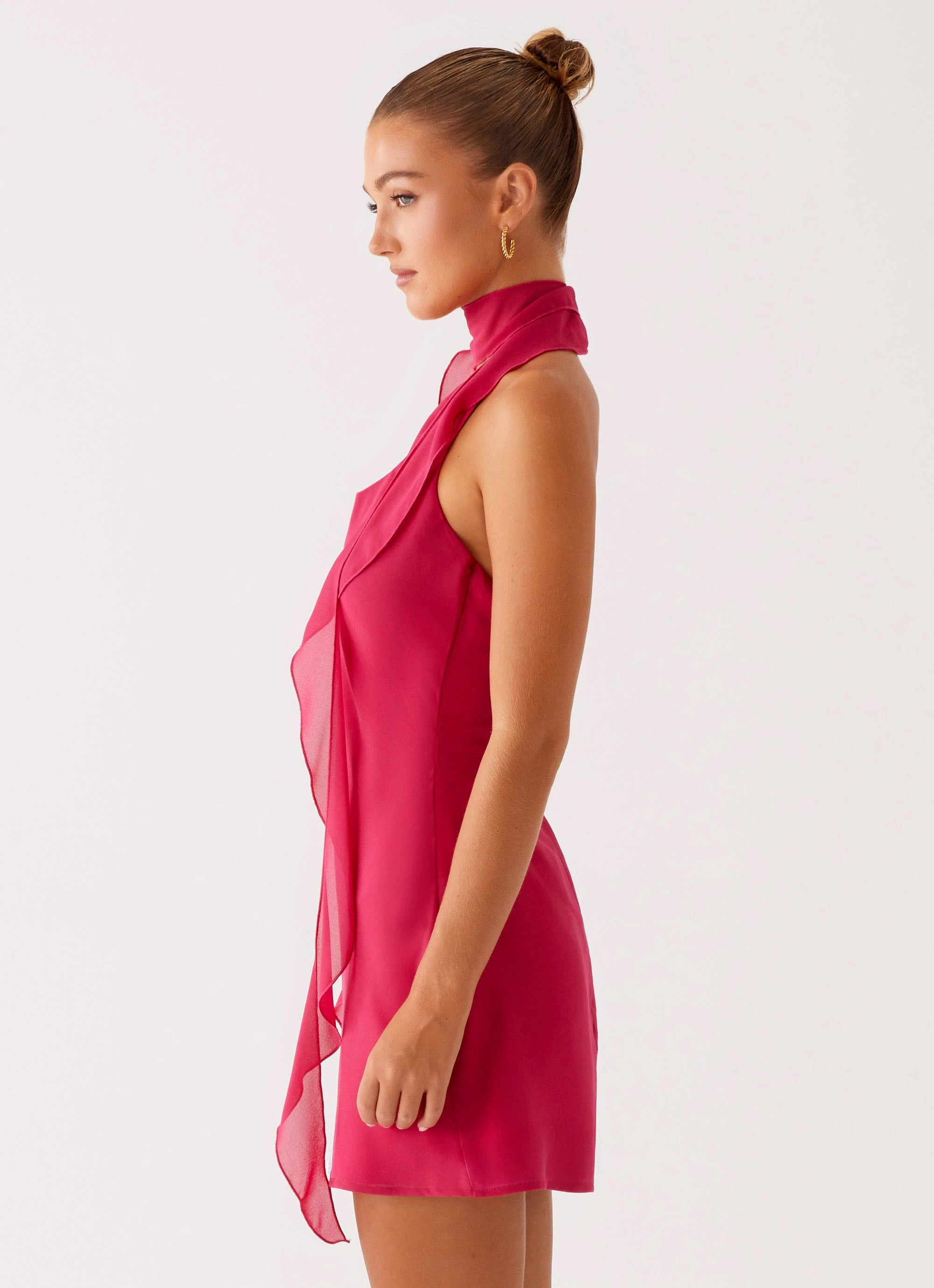 Easy Layering Piece Tanner Mini Dress - Fuchsia