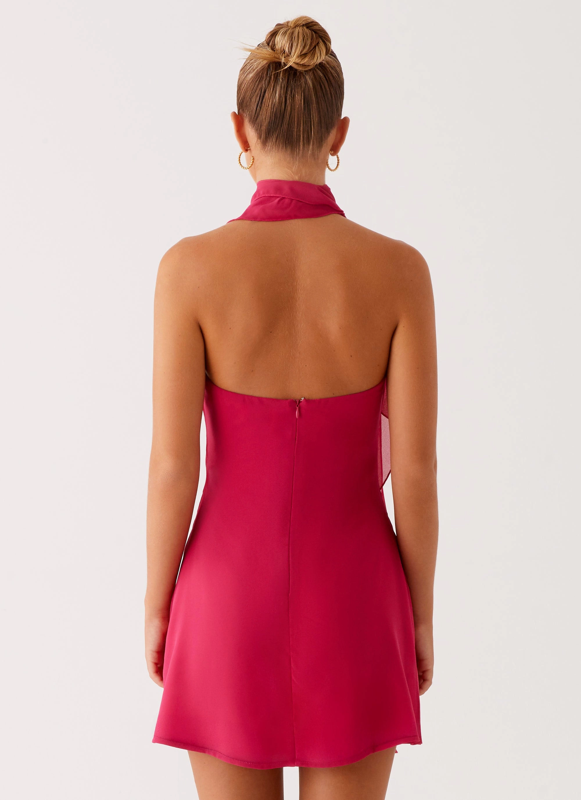 Dreamy Layers Tanner Mini Dress - Fuchsia