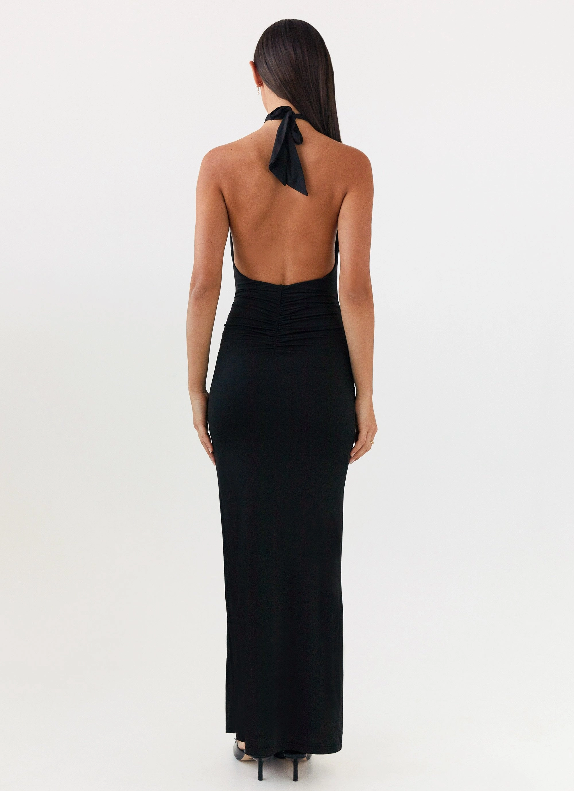 Fashionable Design Samara Halterneck Maxi Dress - Black