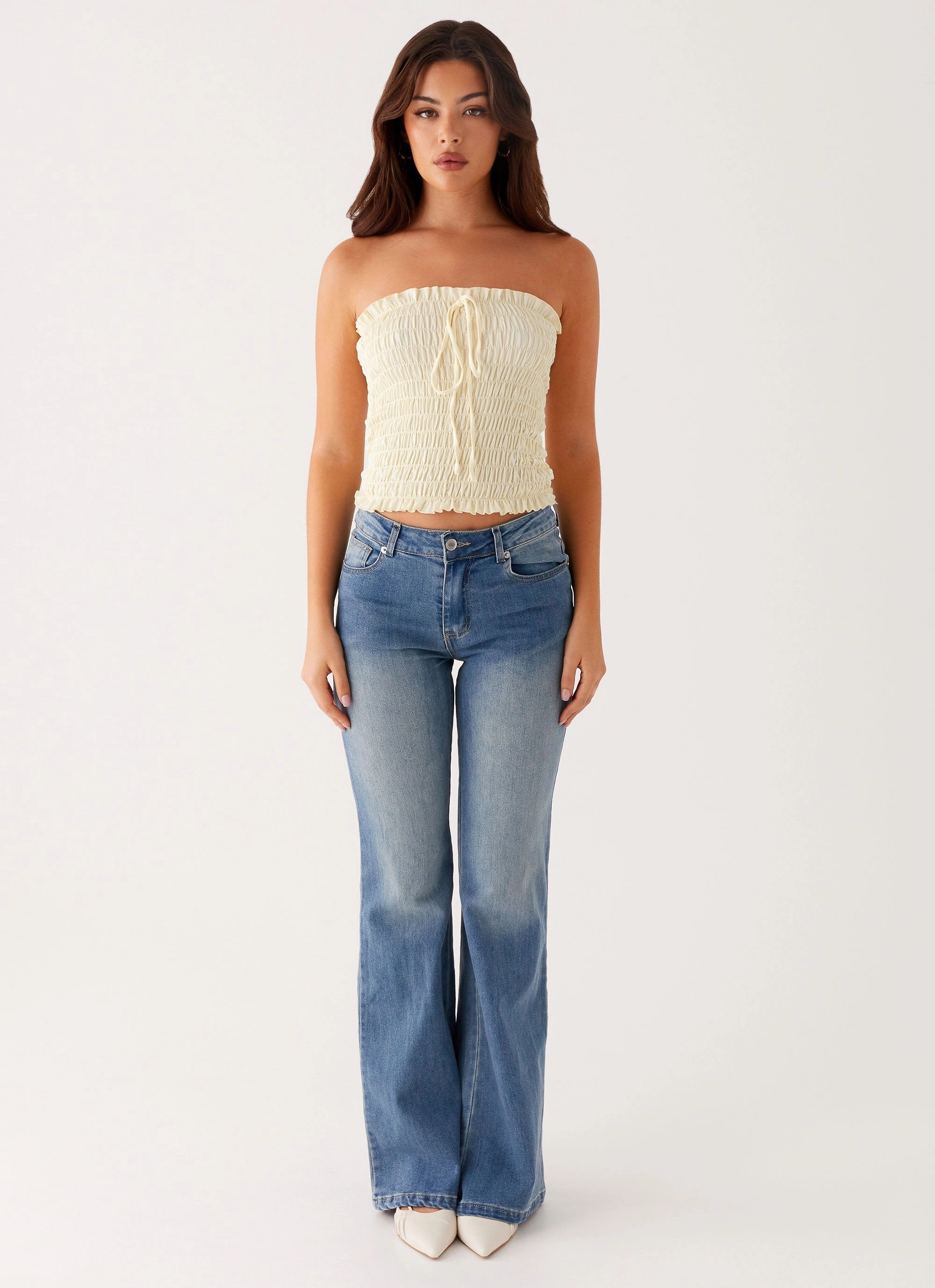 Tomi Bootleg Denim Jeans - Vintage Blue Sport Fit