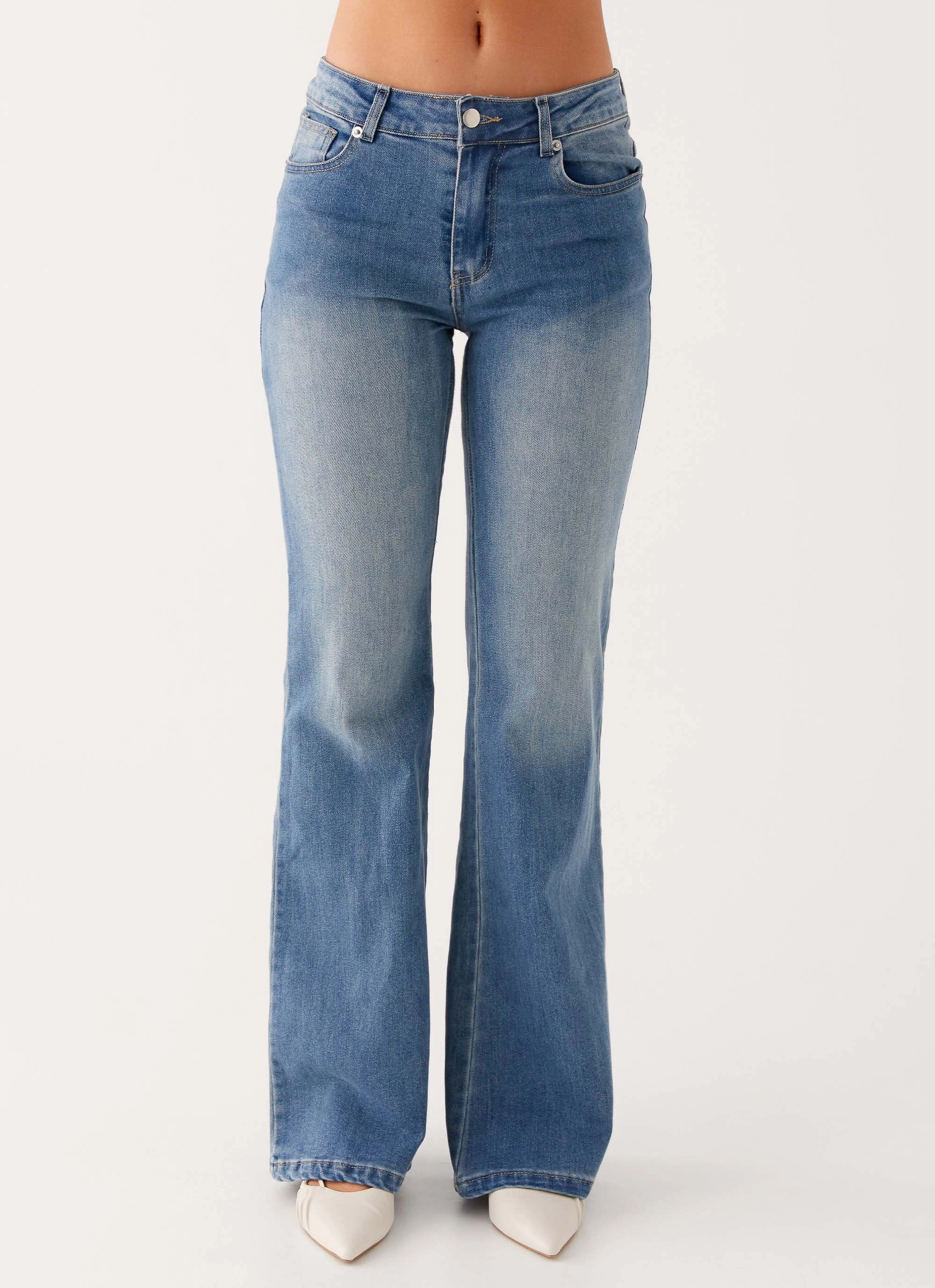 Tomi Bootleg Denim Jeans - Vintage Blue Stay Comfortable