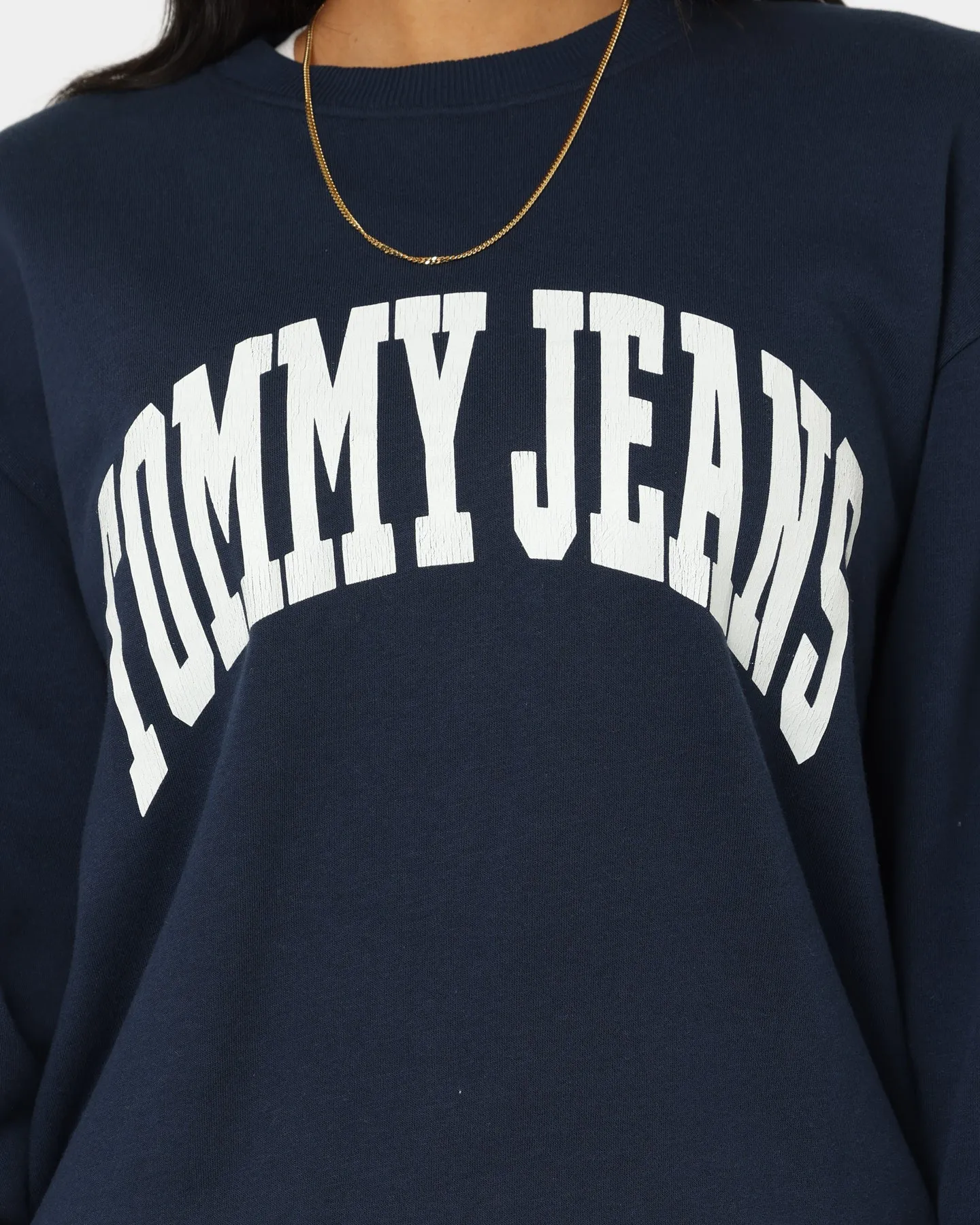 Tommy Jeans Women's College 1 Crewneck Twilight Navy