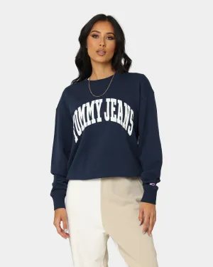Tommy Jeans Women's College 1 Crewneck Twilight Navy