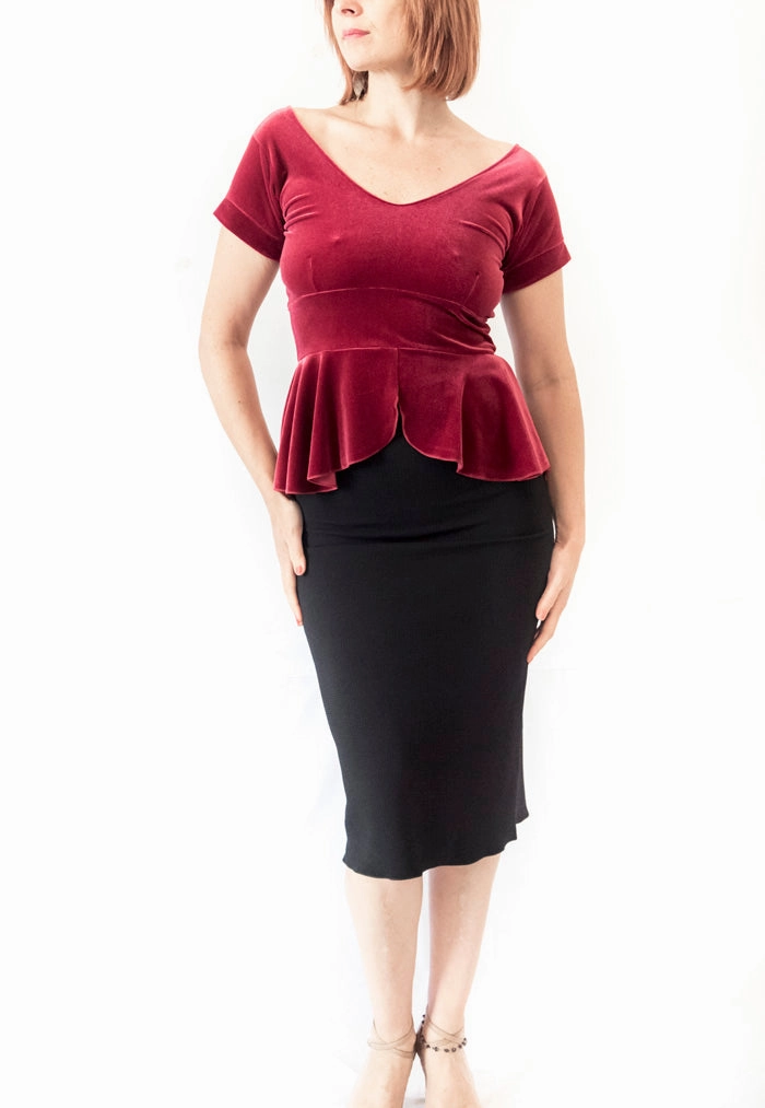 BondedShoulder TOP - Dama (Velvet)