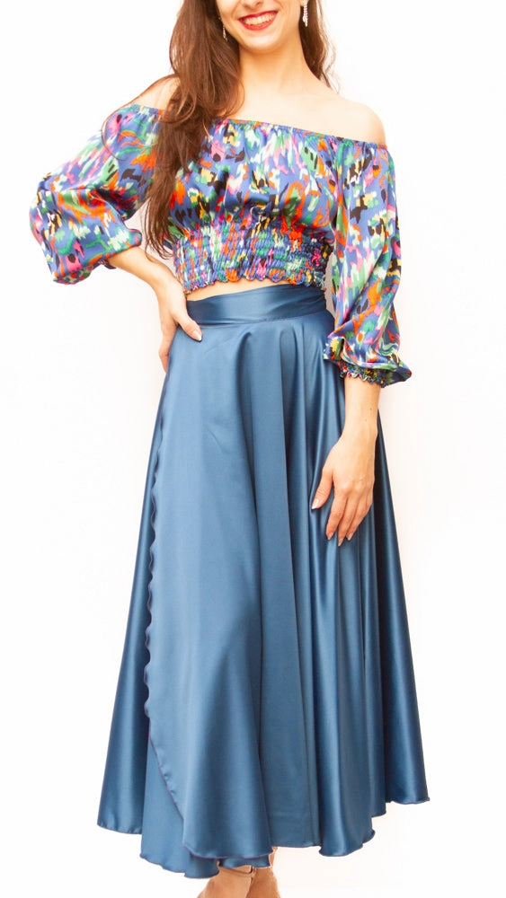 Flexible Shoulder Gusset anti static coating TOP - Josefina (Satin)