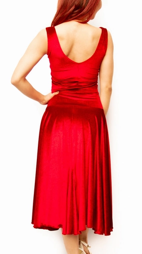 Drop Shoulder LayeredNeckline TOP - Romantica (Velvet)