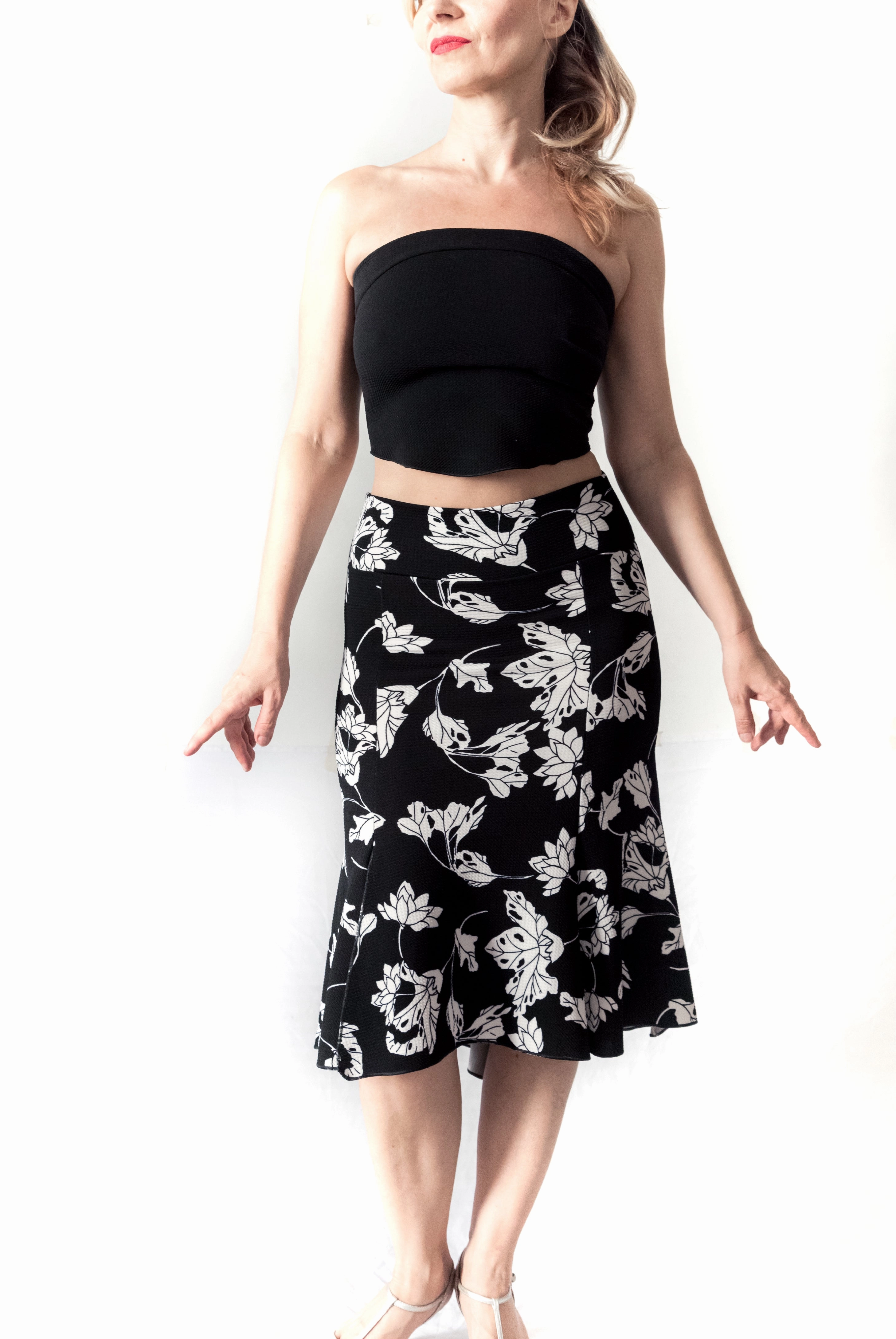 TOP - Strapless Eva (Pique) ReflectiveTrim