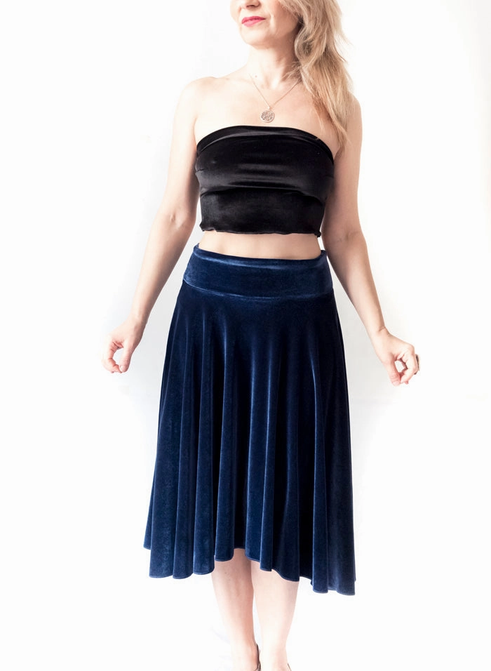 Hybrid Fabric Blend TOP - Strapless Eva (Velvet)