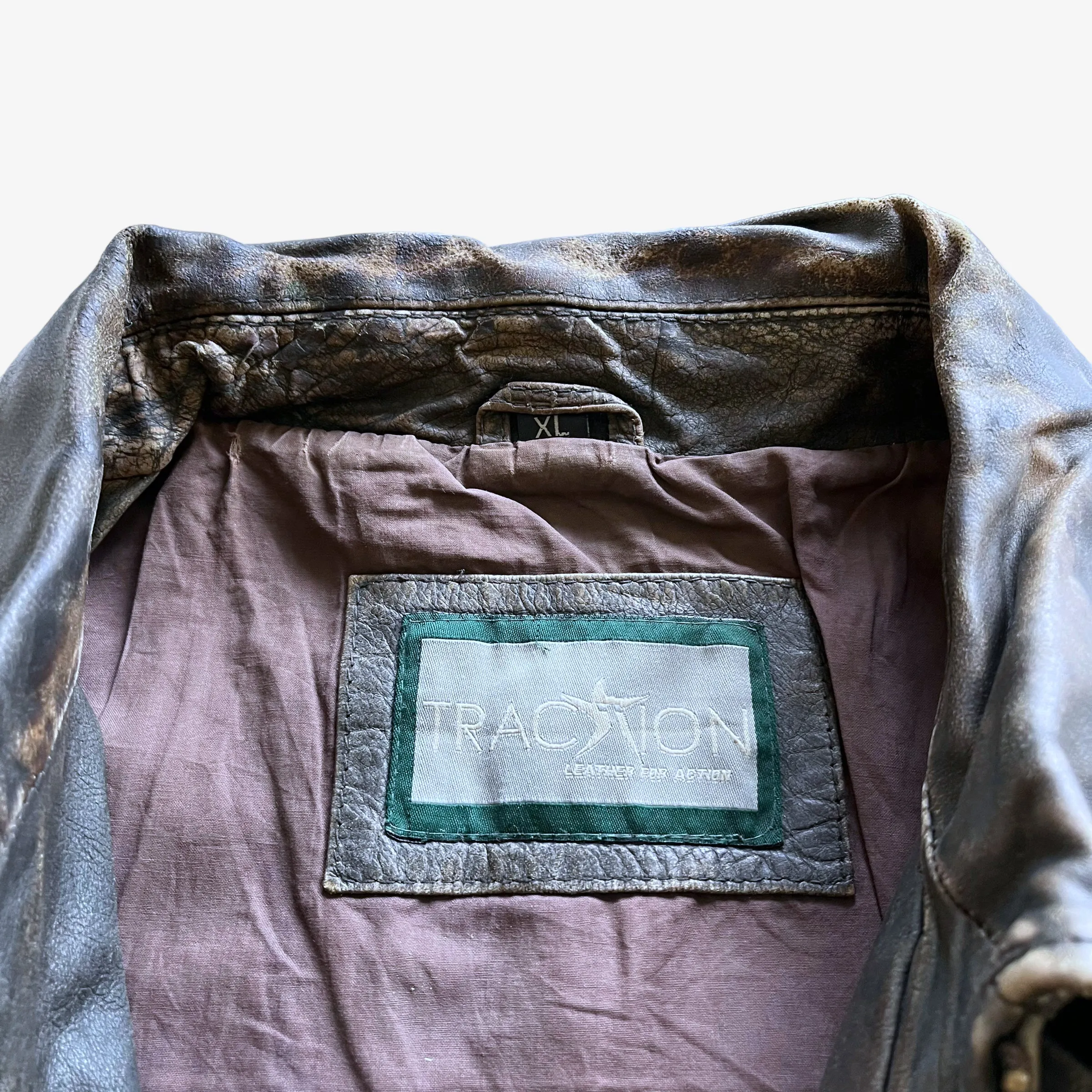 Traction Royal Airforce Squadron 52 Leather Pilot Jacket