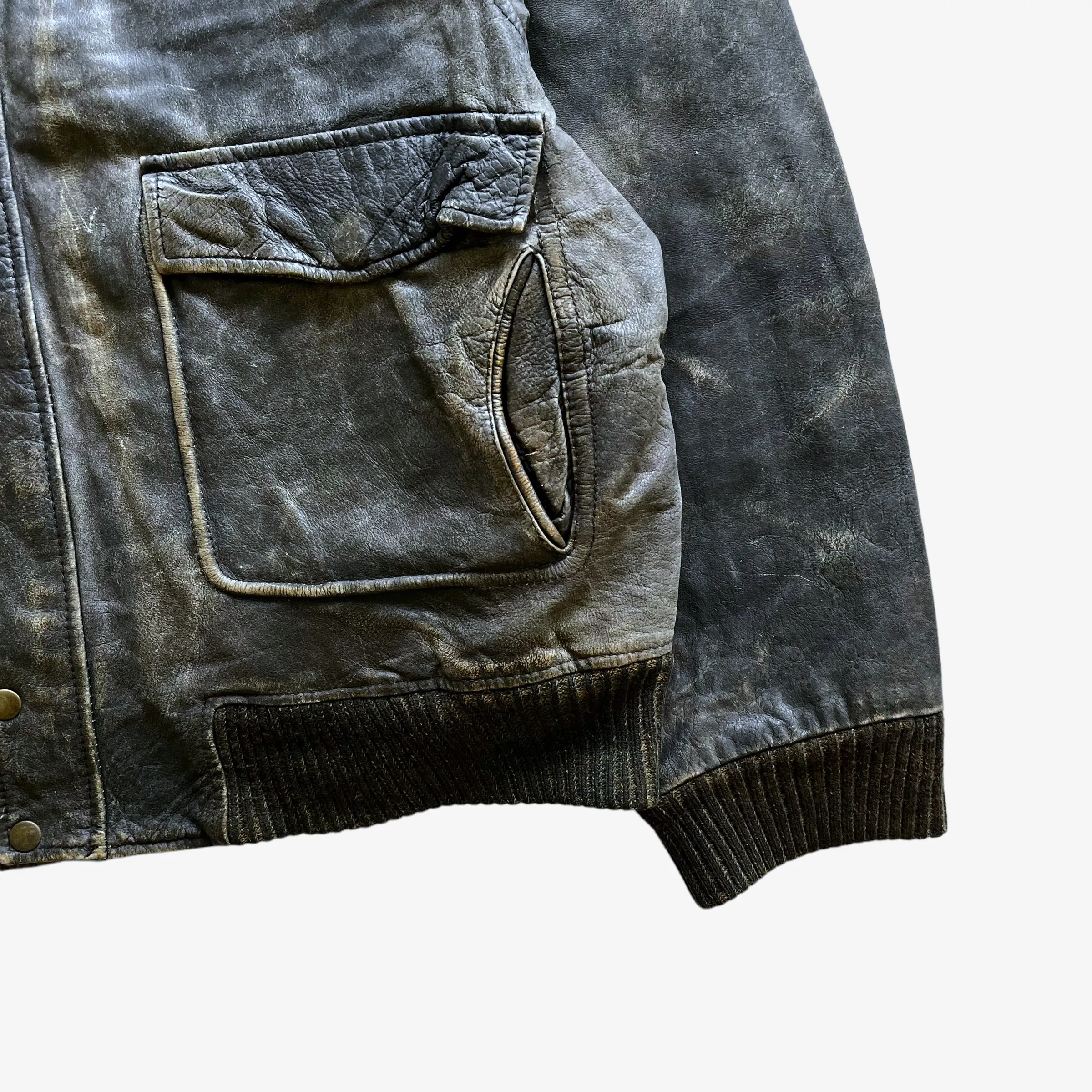 Traction Royal Airforce Squadron 52 Leather Pilot Jacket
