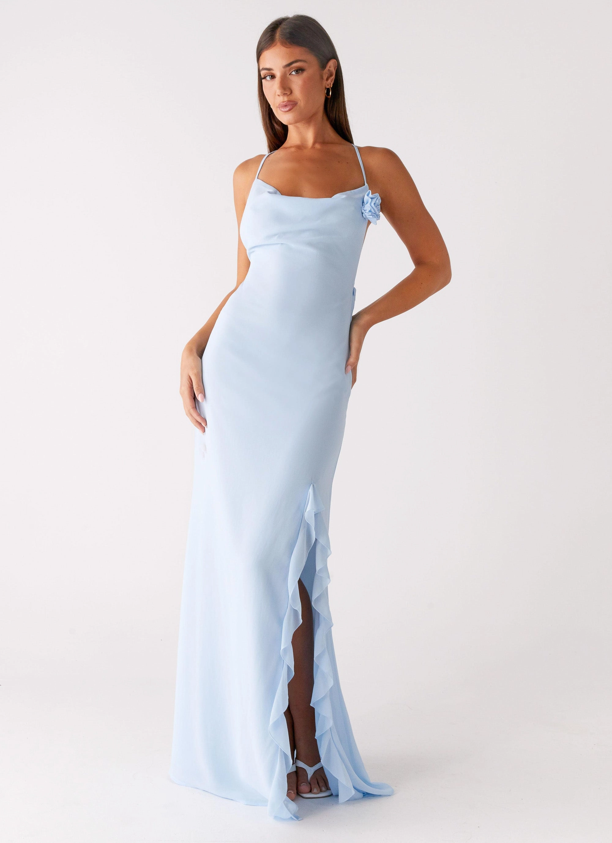 relaxed elegance Everyday Comfort Wear First Class Maxi Dress - Blue