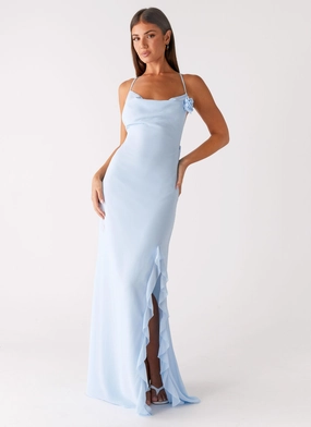 relaxed elegance Everyday Comfort Wear First Class Maxi Dress - Blue