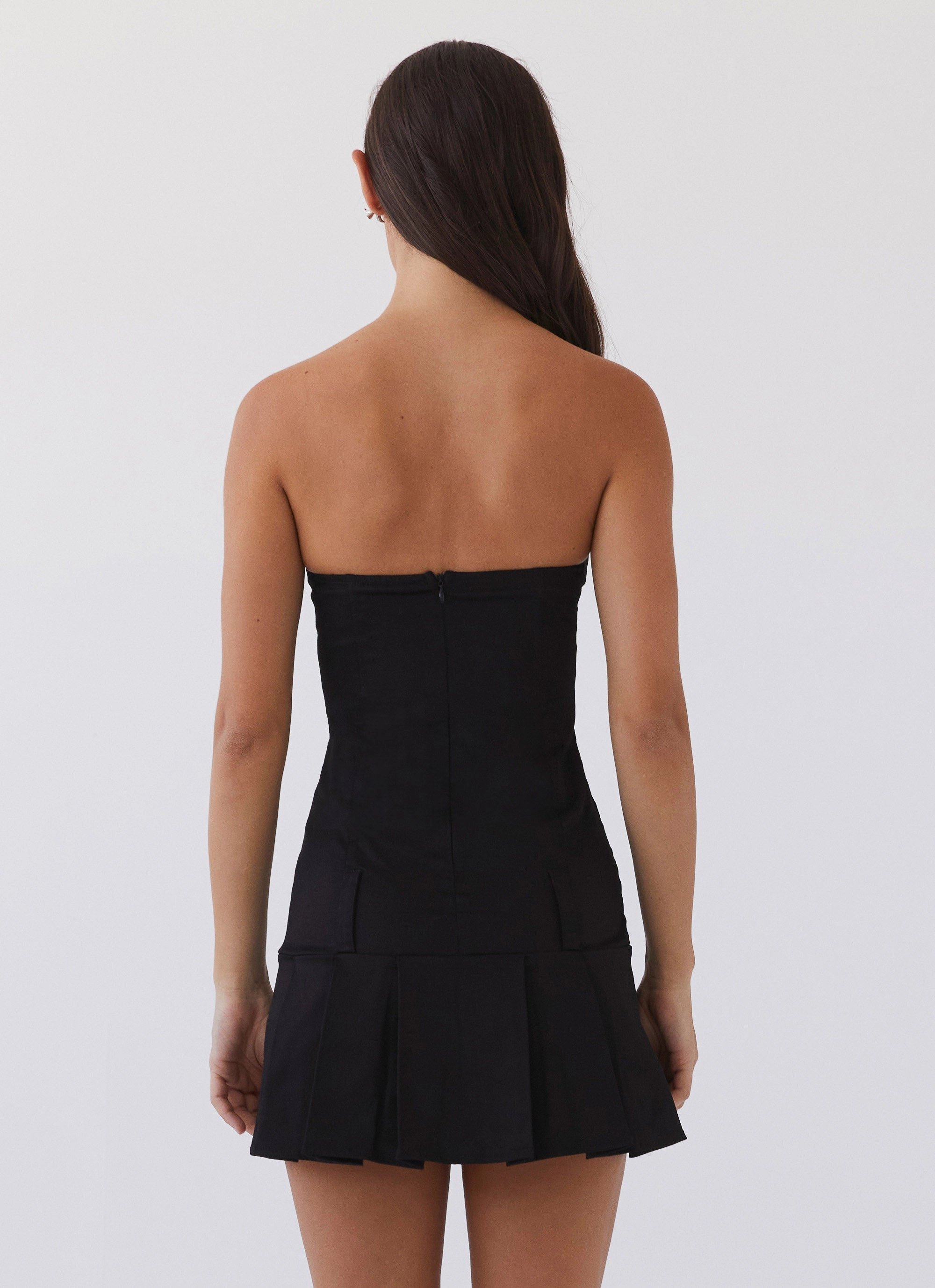 Neutral Form Case Closed Mini Dress - Black