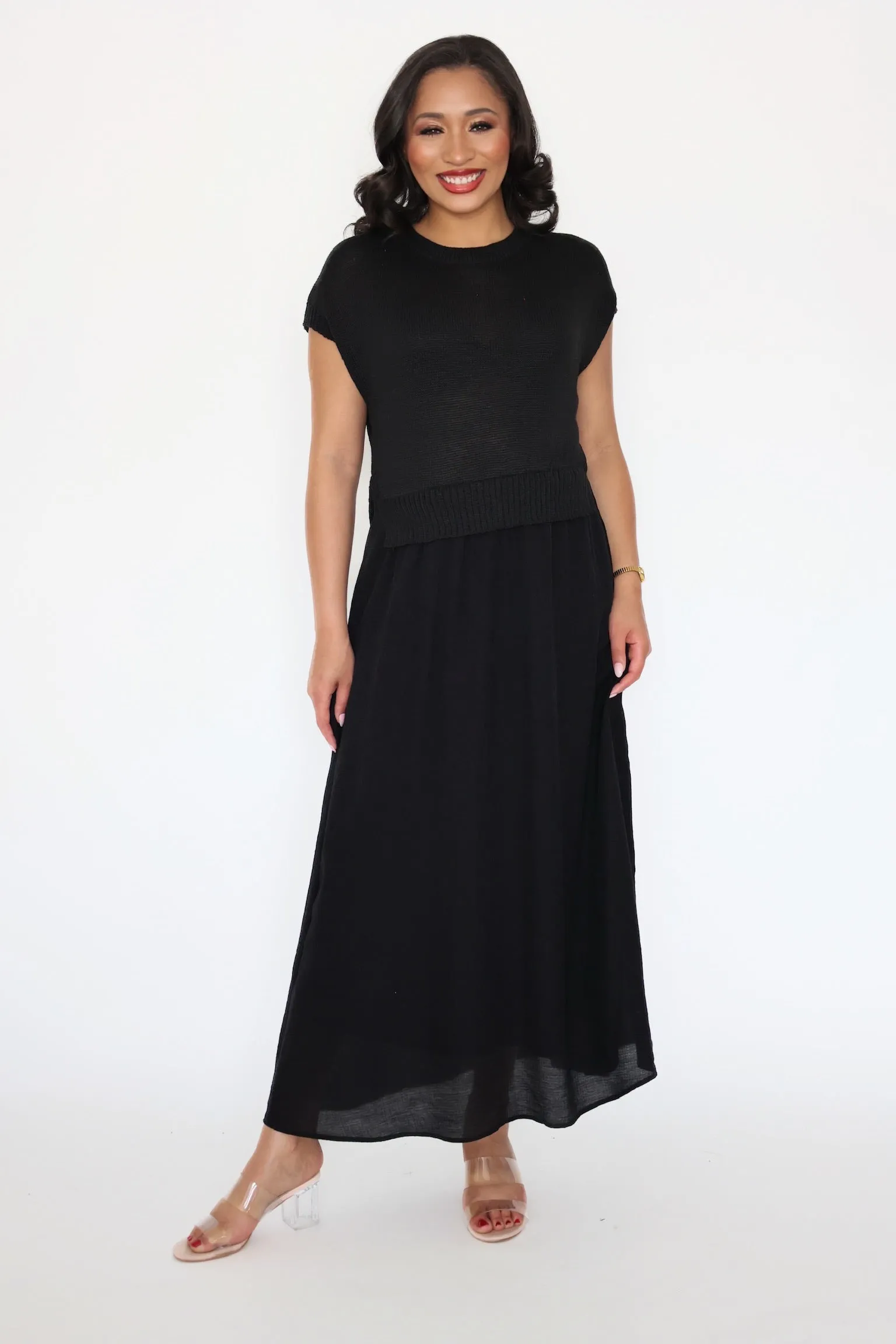 Easy Care Fabric Fashionable Look Mixed Emotions Dress