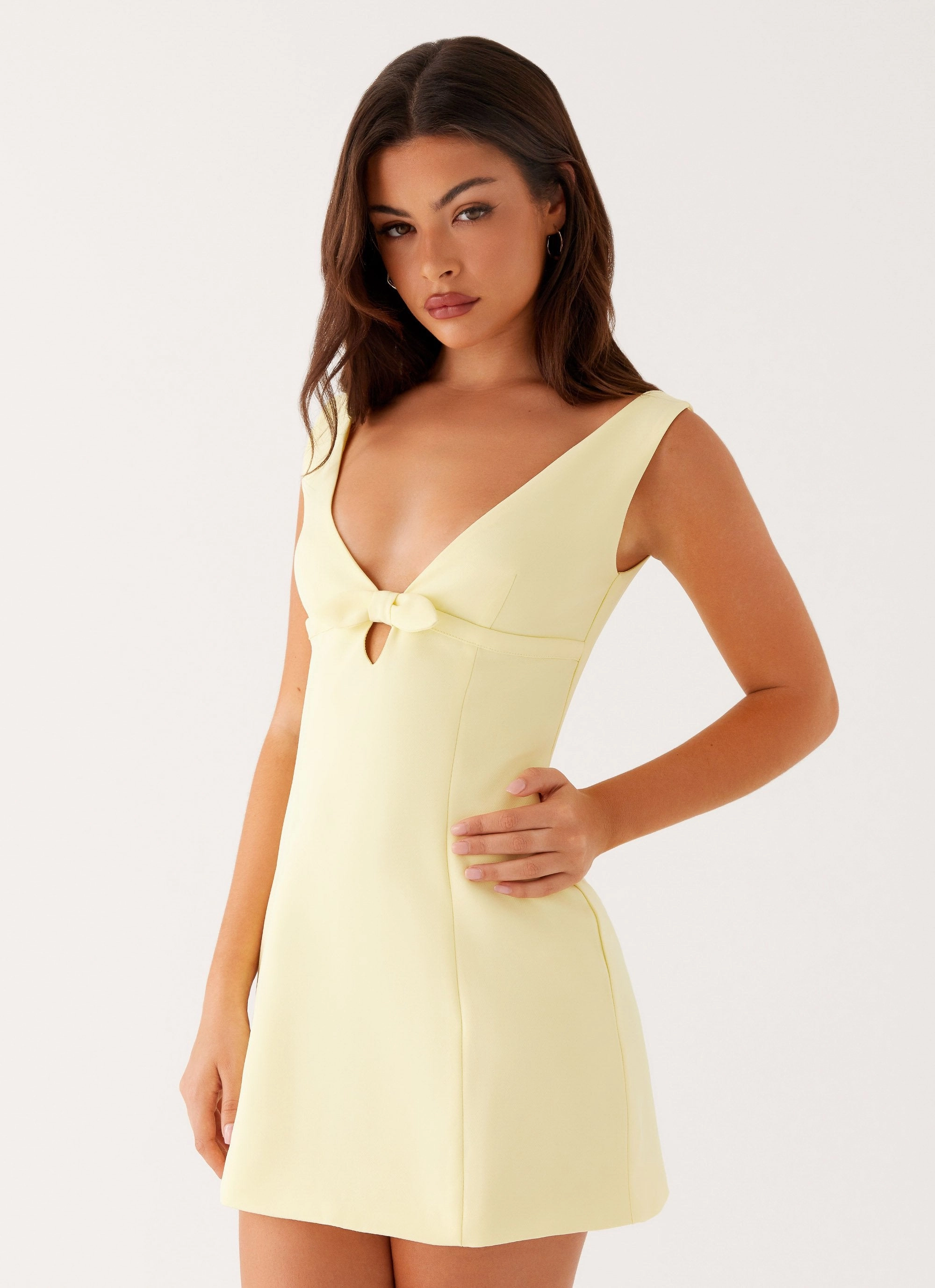 Caitlin Mini Dress - Yellow Contemporary Design