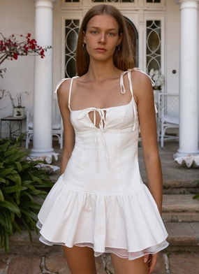 Smart Design Valene Mini Dress - White