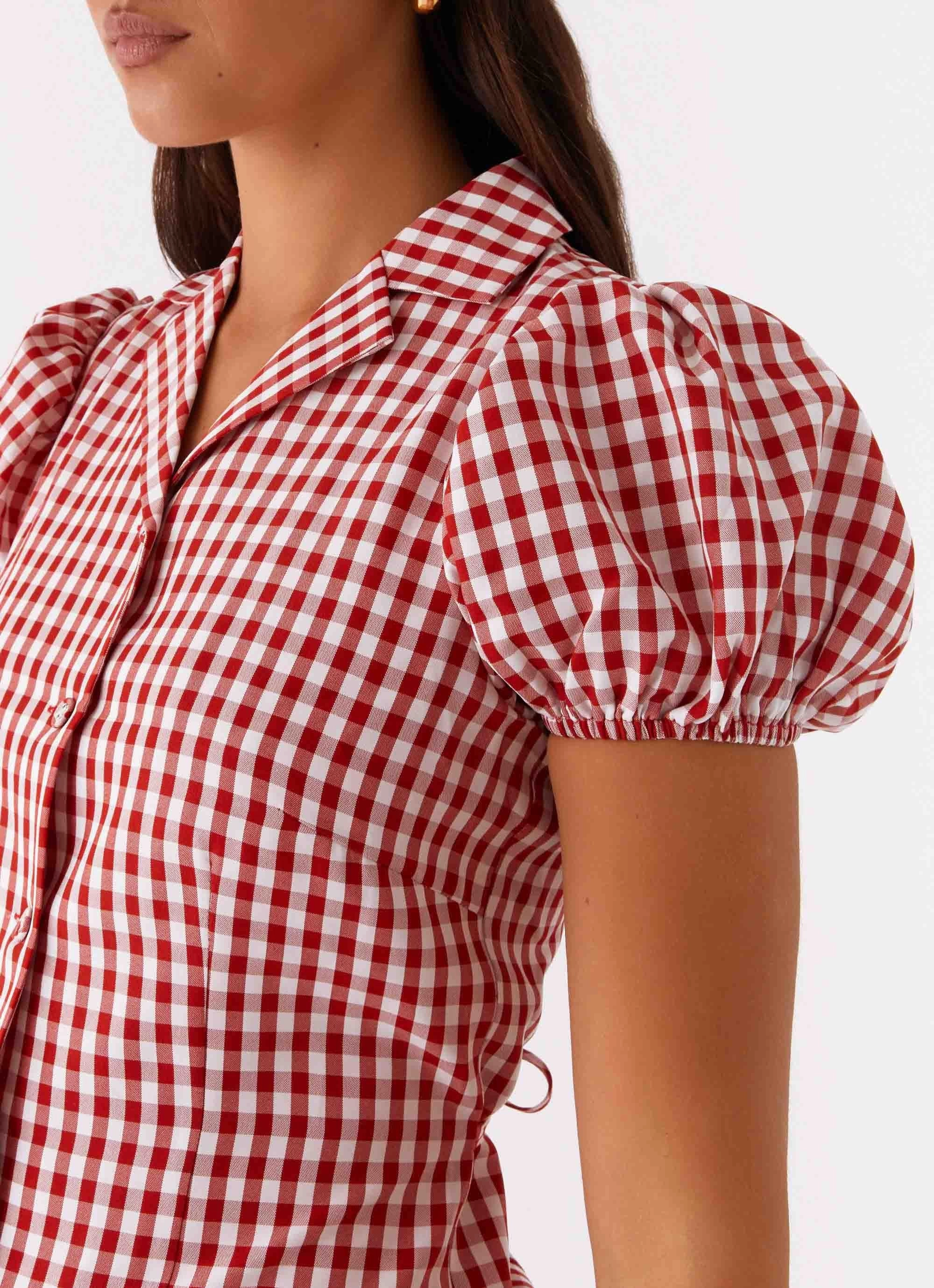 Quick Fit Verity Maxi Dress - Red Gingham