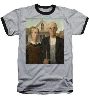 Tribute to American Gothic - Baseball T-Shirt