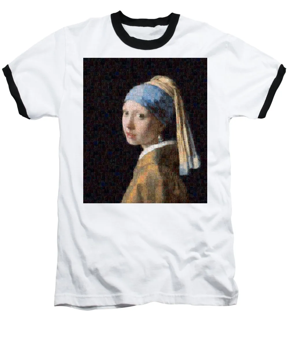 Tribute to Vermeer - Baseball T-Shirt