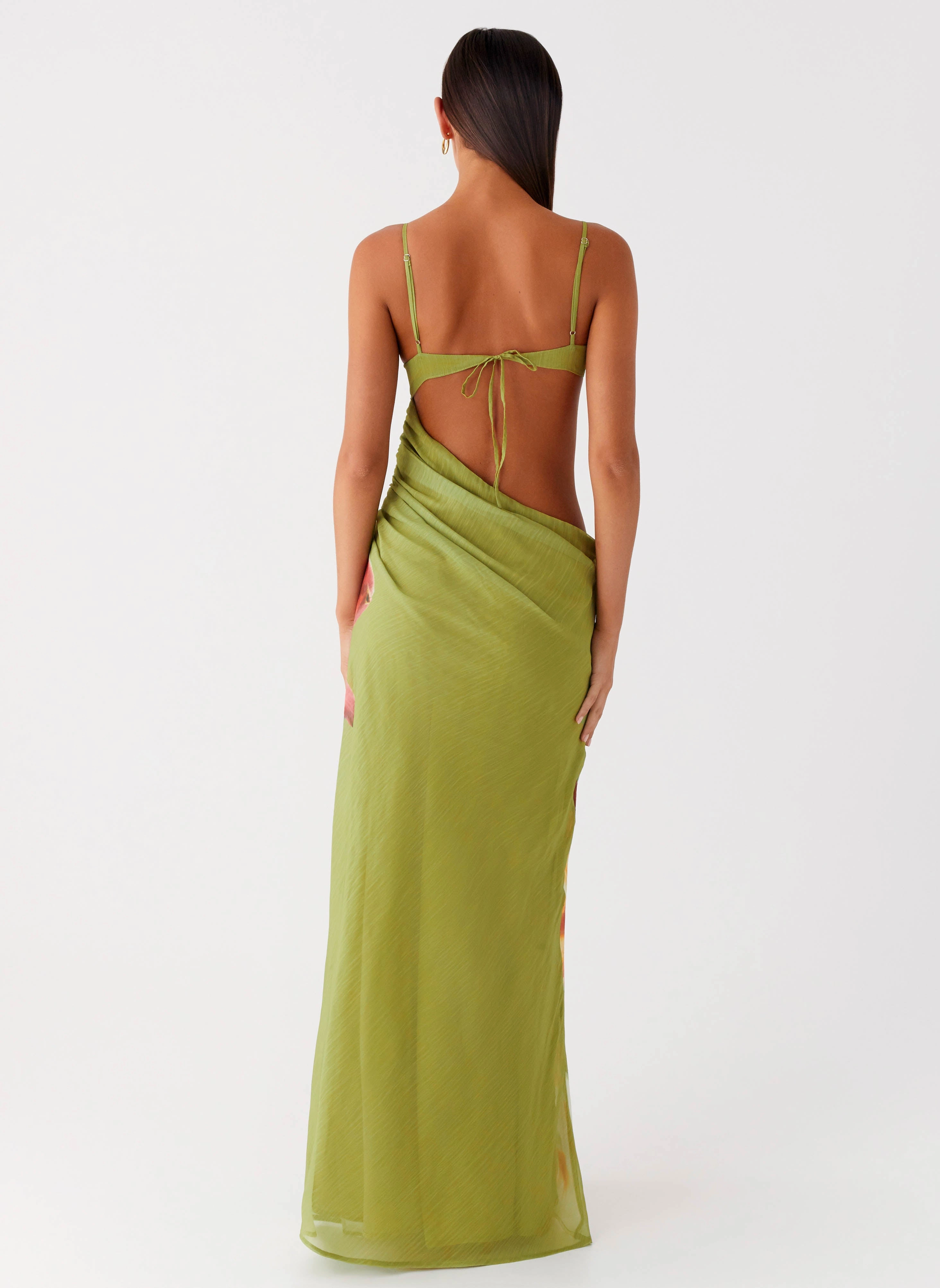 Festive Wear Tropic Rush Cut Out Maxi Dress - Jungle Floral